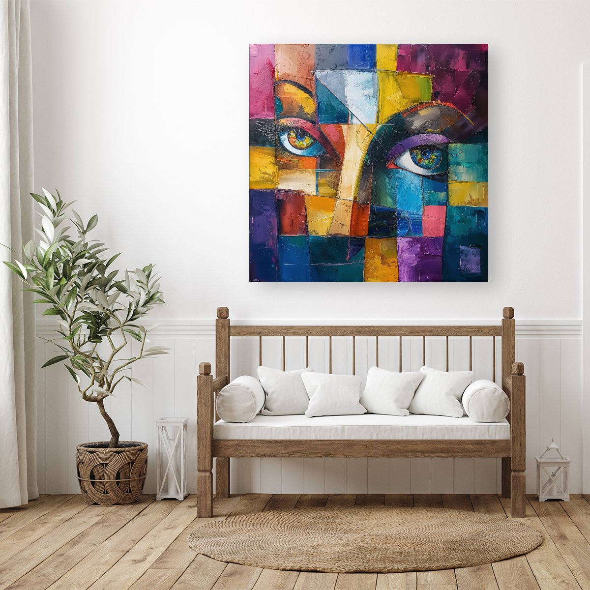 Fragmented Vision: Eyes Of The Soul Canvas