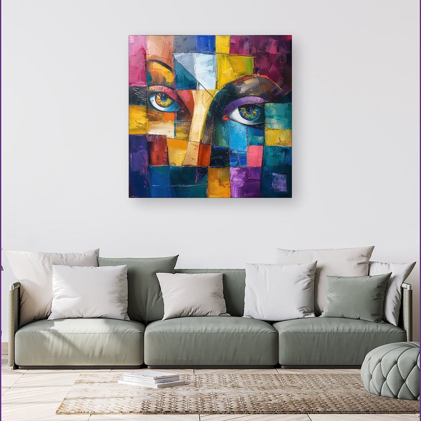 Fragmented Vision: Eyes Of The Soul Canvas
