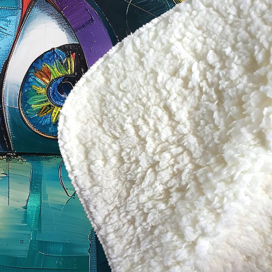 Fragmented Vision: Eyes Of The Soul Sherpa Blanket