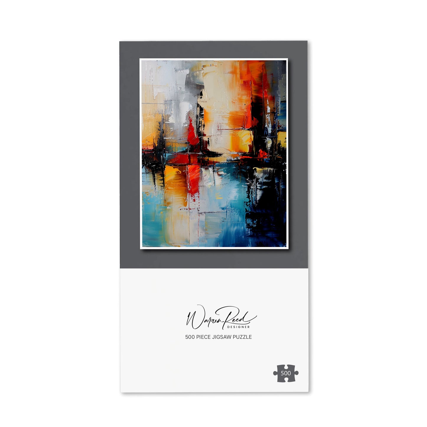 Reflective Splendour: City In Abstract Jigsaw Puzzle