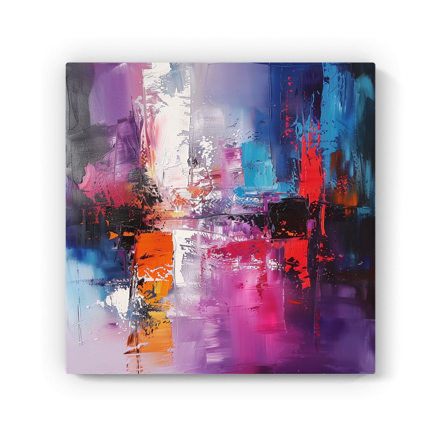 Vibrant Metropolis: A Palette Of Emotions Canvas