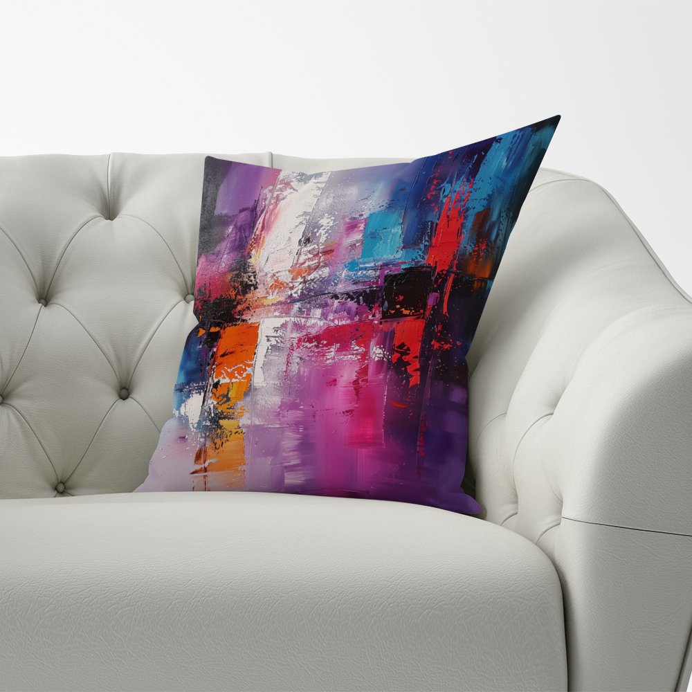Vibrant Metropolis: A Palette Of Emotions Cushions