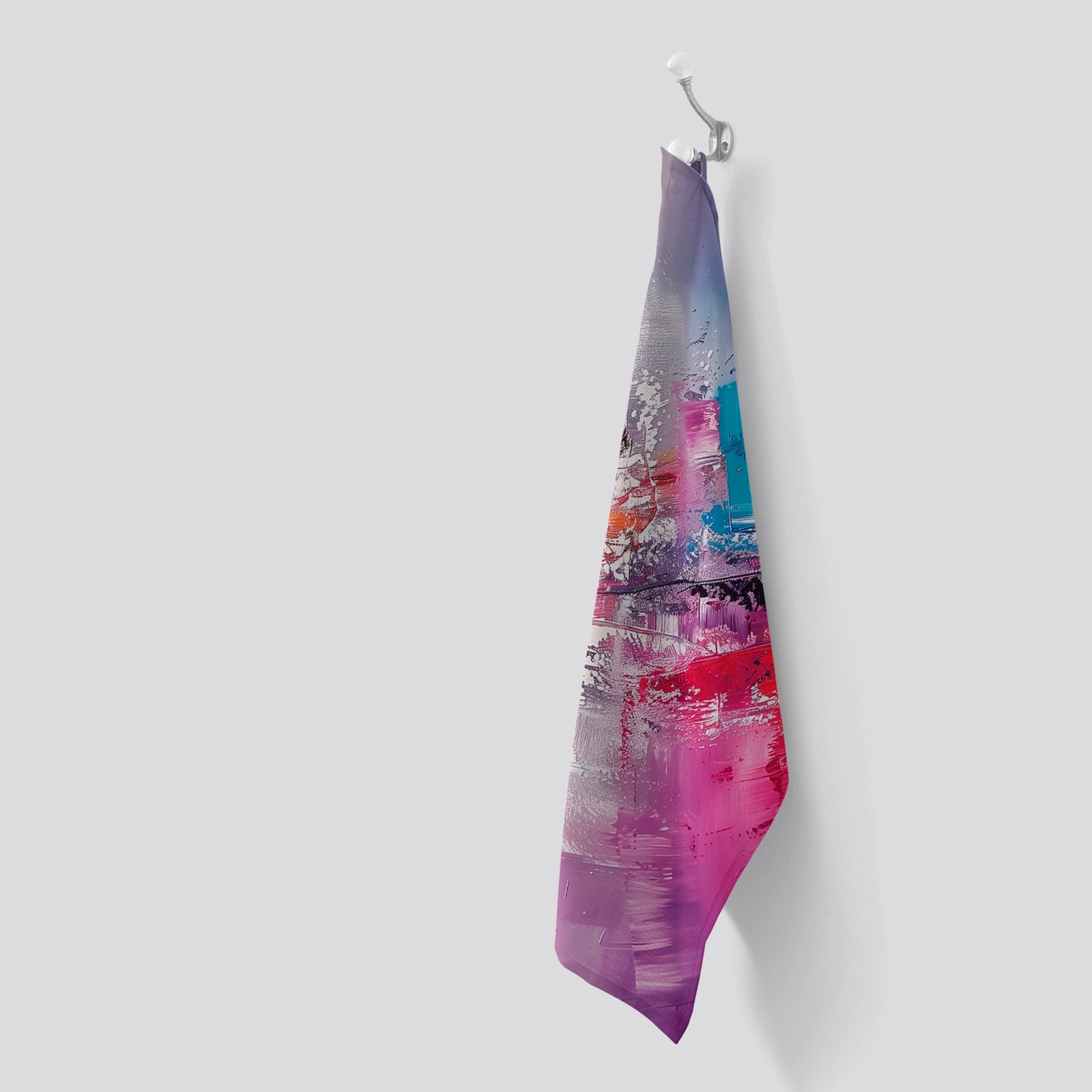 Vibrant Metropolis: A Palette Of Emotions Tea Towel