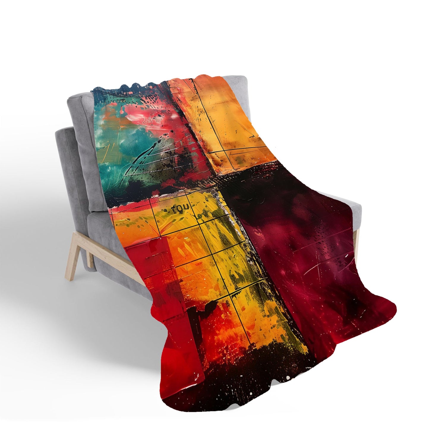 Quadrant Fusion: Colours In Conflict Sherpa Blanket