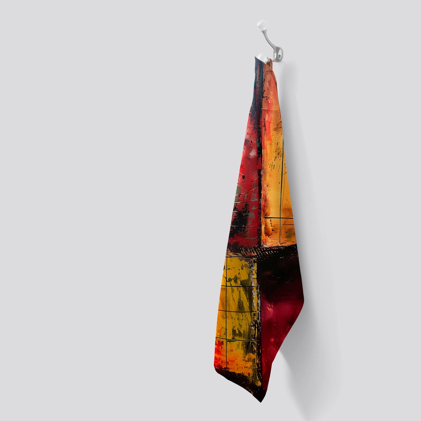 Quadrant Fusion: Colours In Conflict Tea Towel