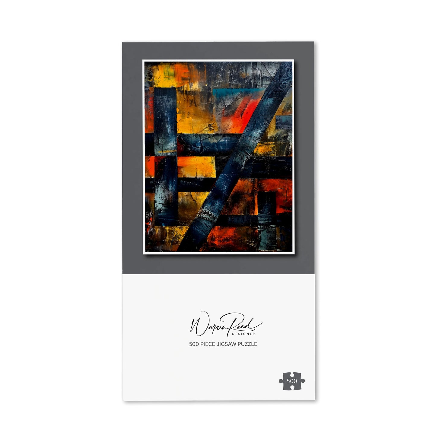 Geometric Interplay: Abstract Patterns Jigsaw Puzzle