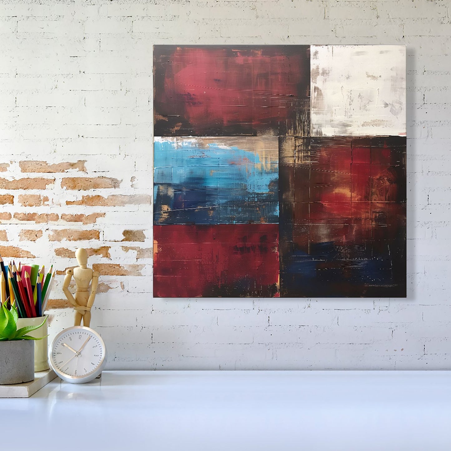 Rustic Harmony In Bold Colours Canvas