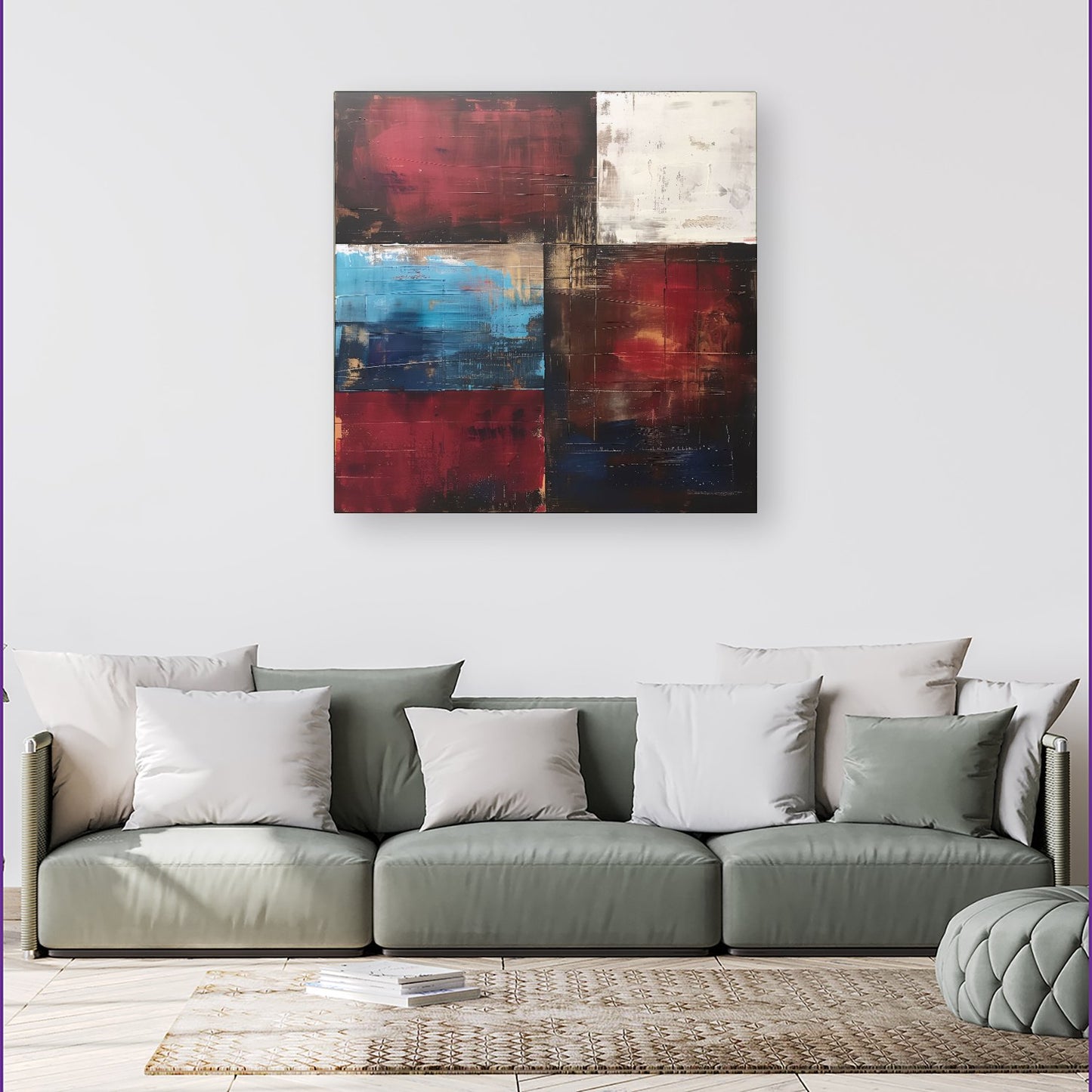 Rustic Harmony In Bold Colours Canvas
