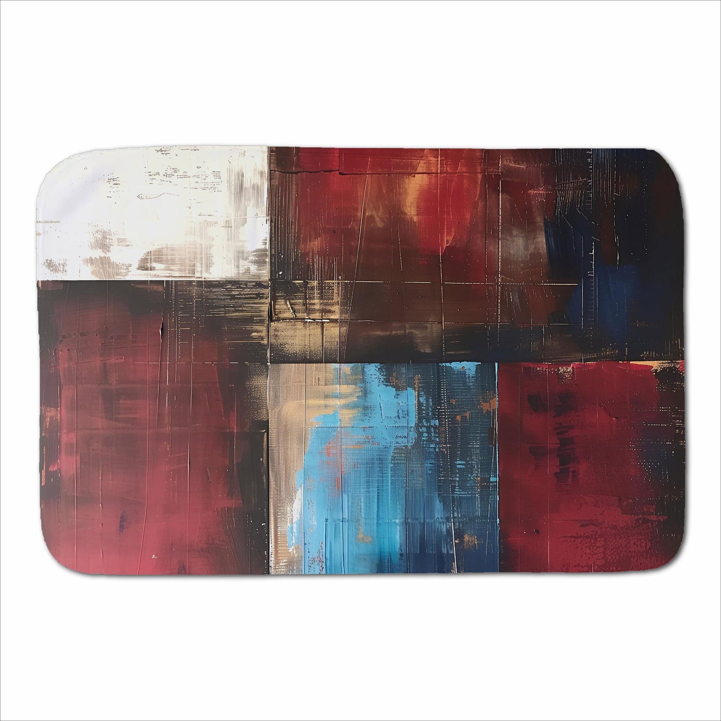 Rustic Harmony In Bold Colours Sherpa Blanket