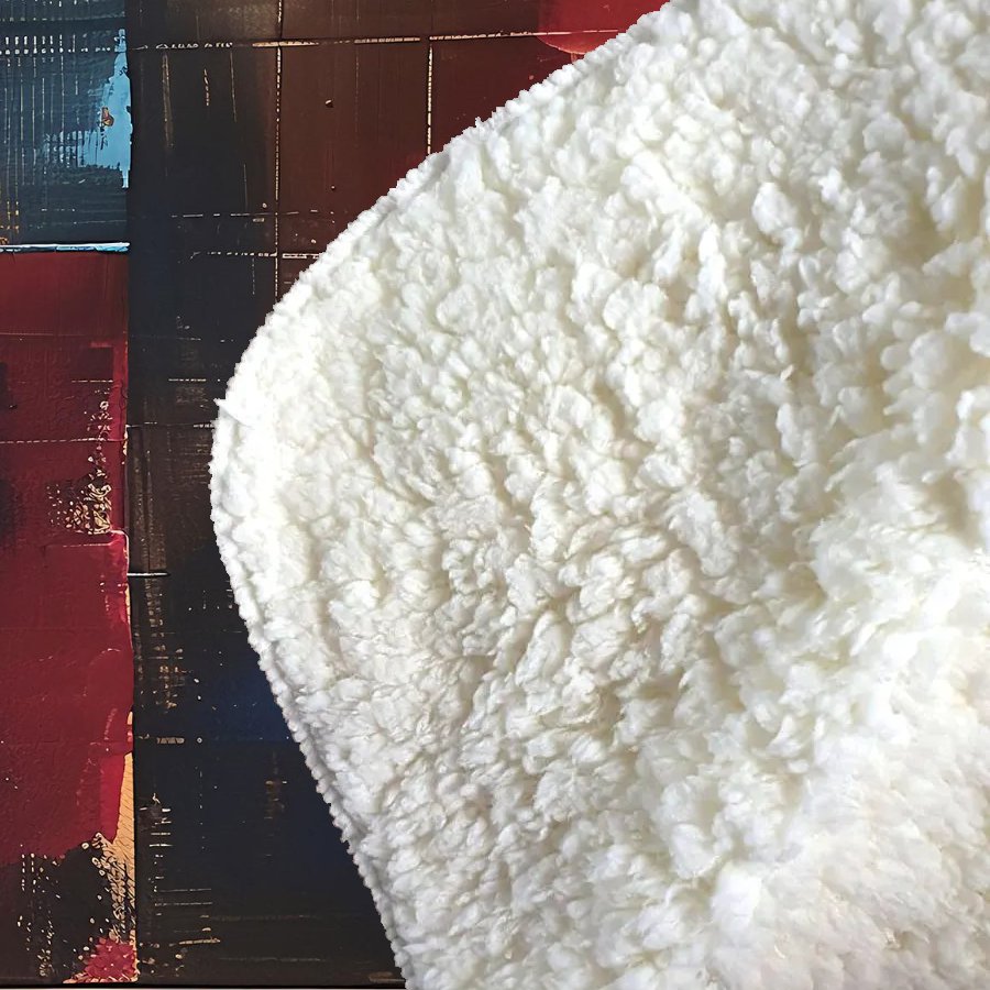 Rustic Harmony In Bold Colours Sherpa Blanket