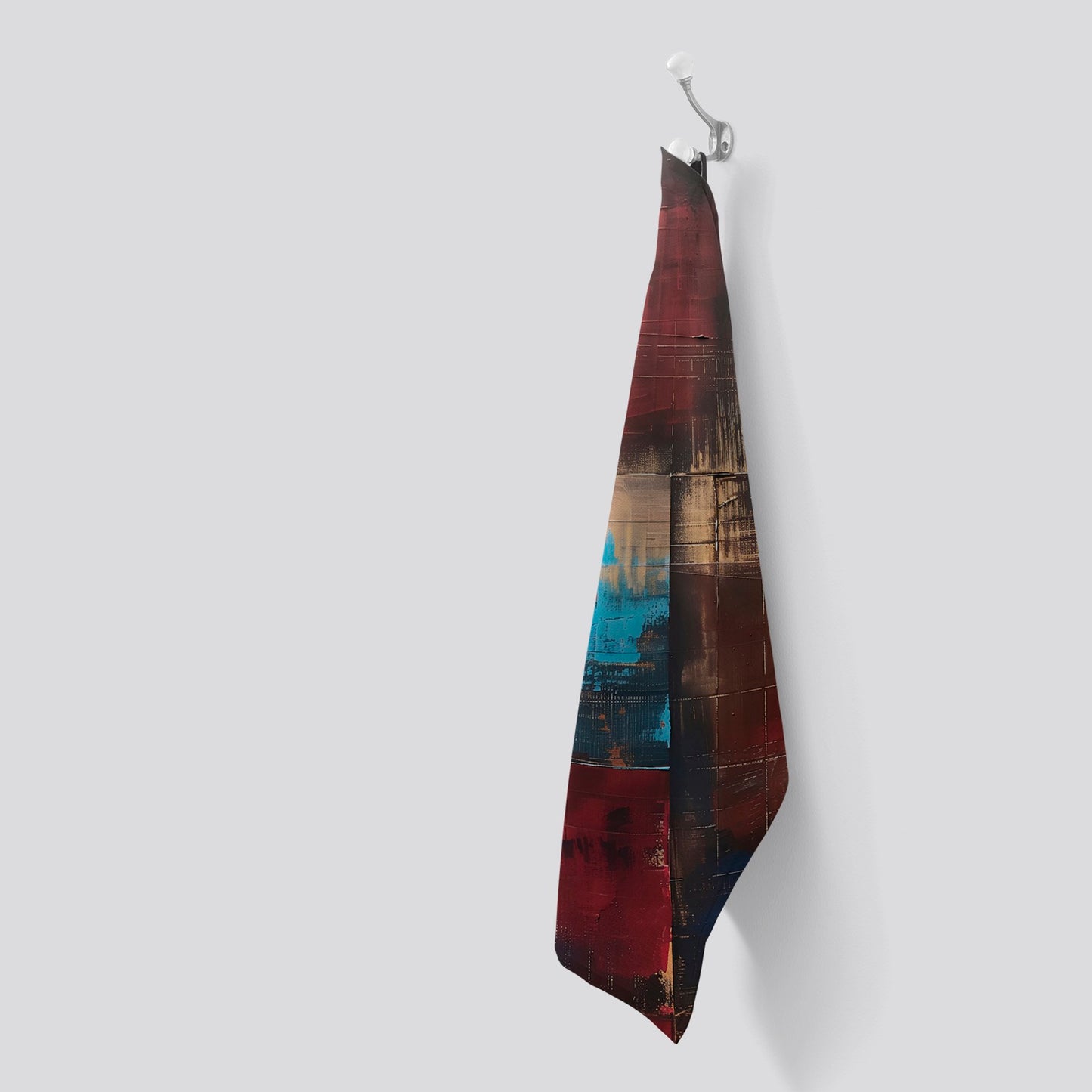 Rustic Harmony In Bold Colours Tea Towel