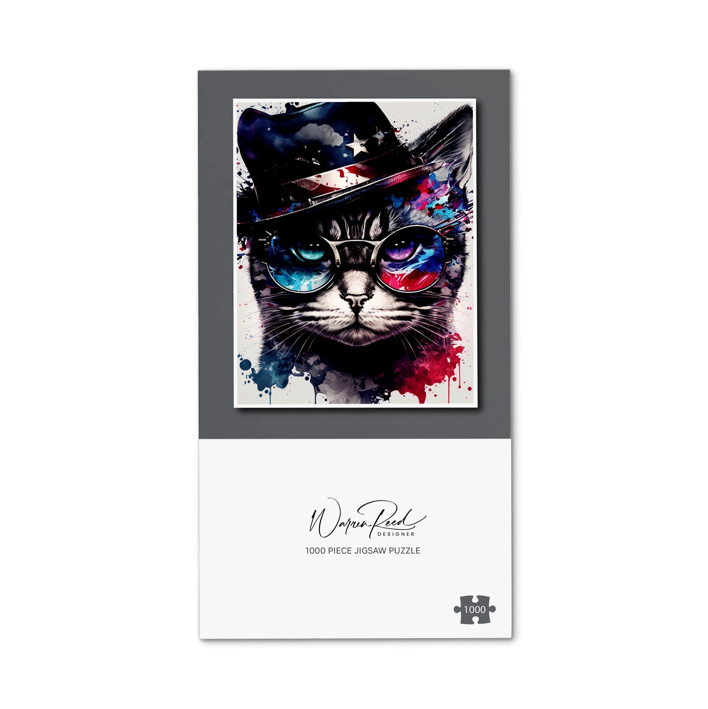 Splashart American Short Haired Cat Jigsaw Puzzle