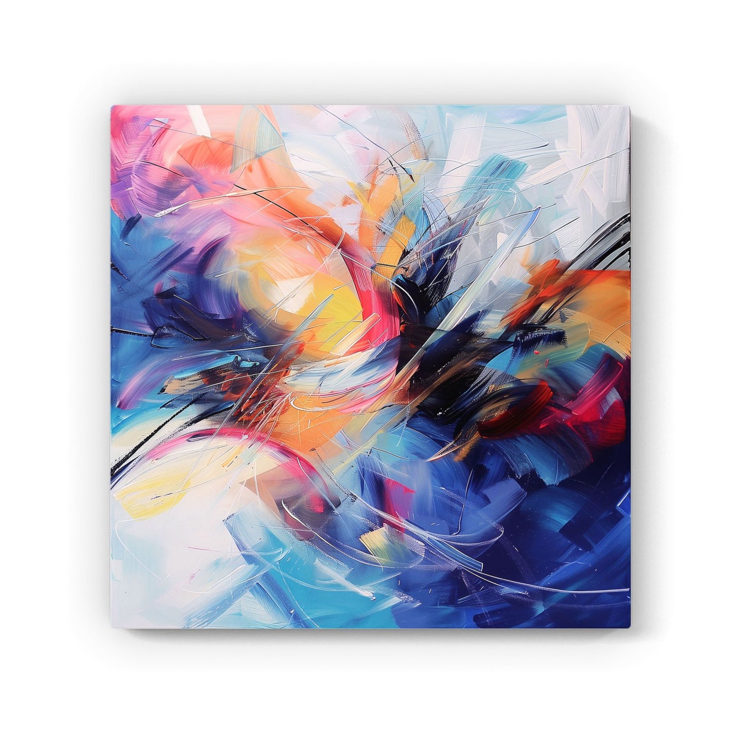 Serene Explosion: Calm Amidst Colours Canvas