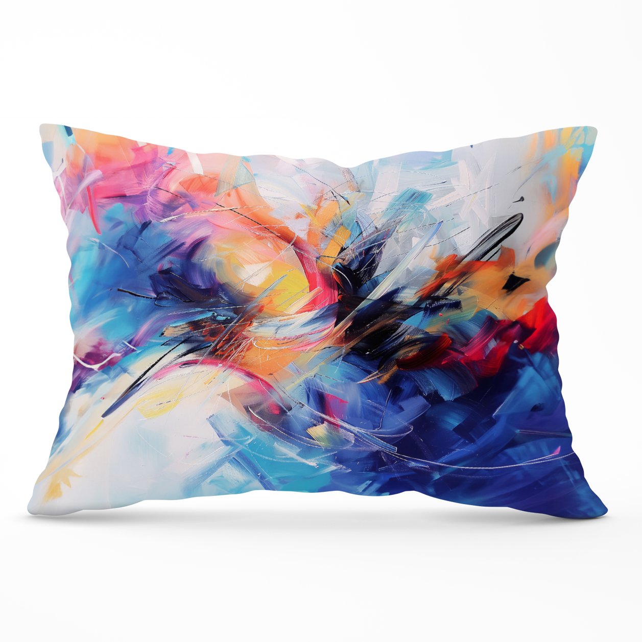 Serene Explosion: Calm Amidst Colours Cushions