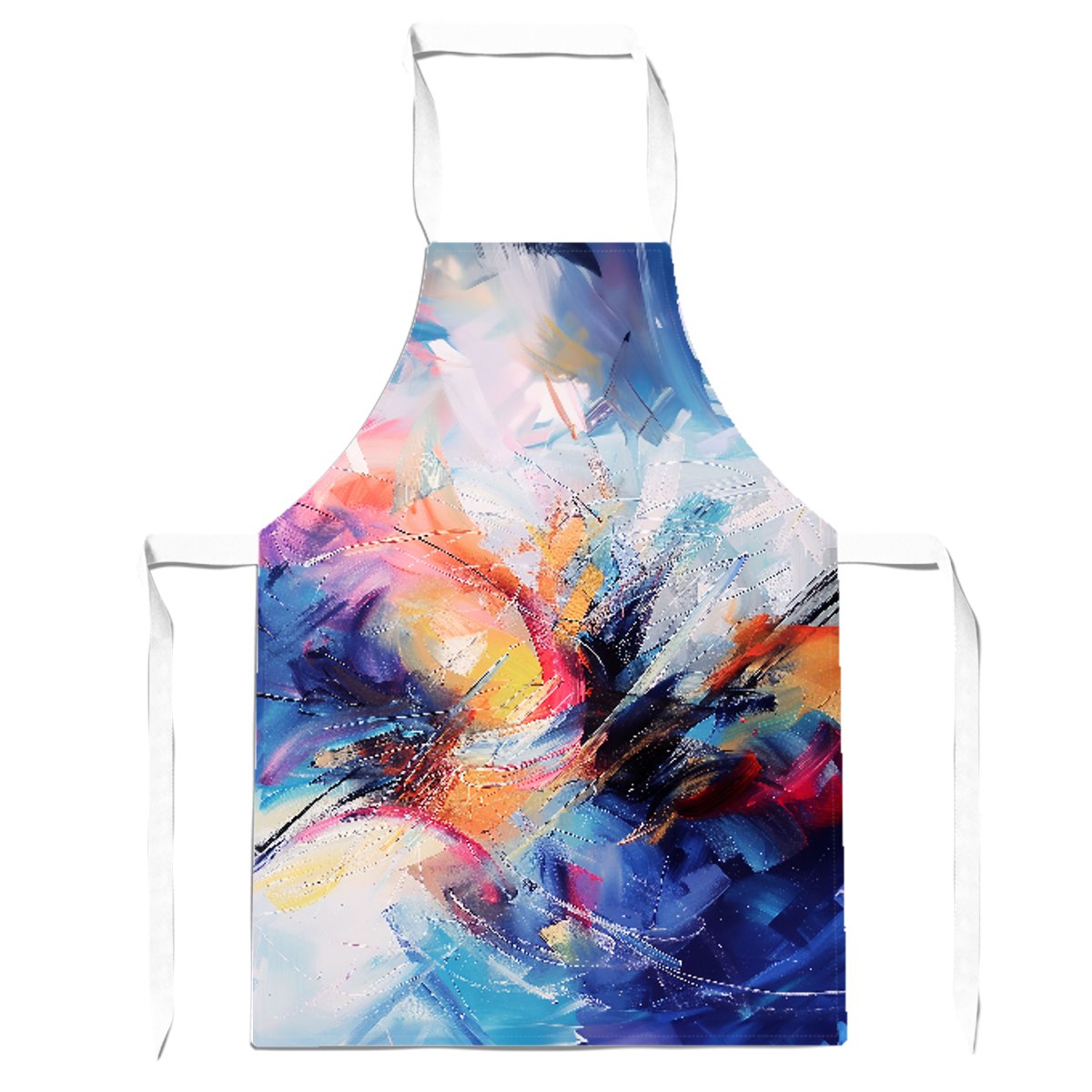 Serene Explosion: Calm Amidst Colours Apron