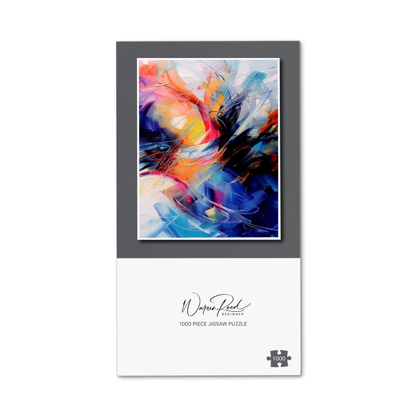 Serene Explosion: Calm Amidst Colours Jigsaw Puzzle