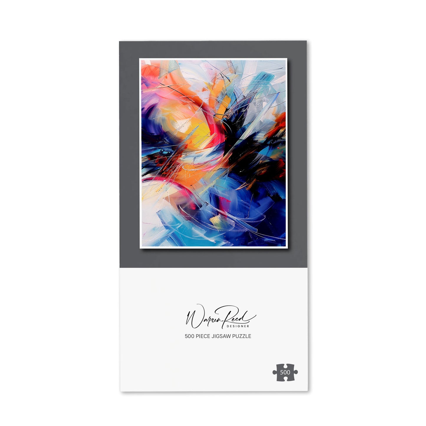 Serene Explosion: Calm Amidst Colours Jigsaw Puzzle