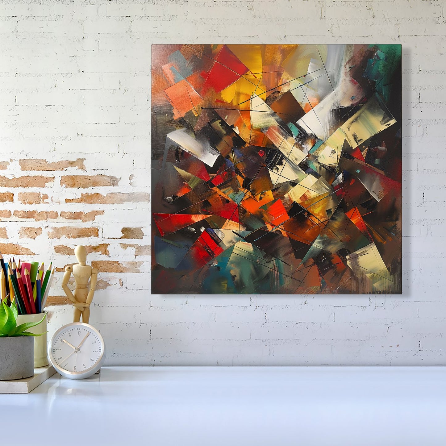 Dynamic Chaos: Energy Unleashed Canvas