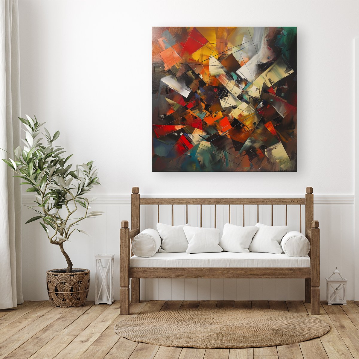 Dynamic Chaos: Energy Unleashed Canvas
