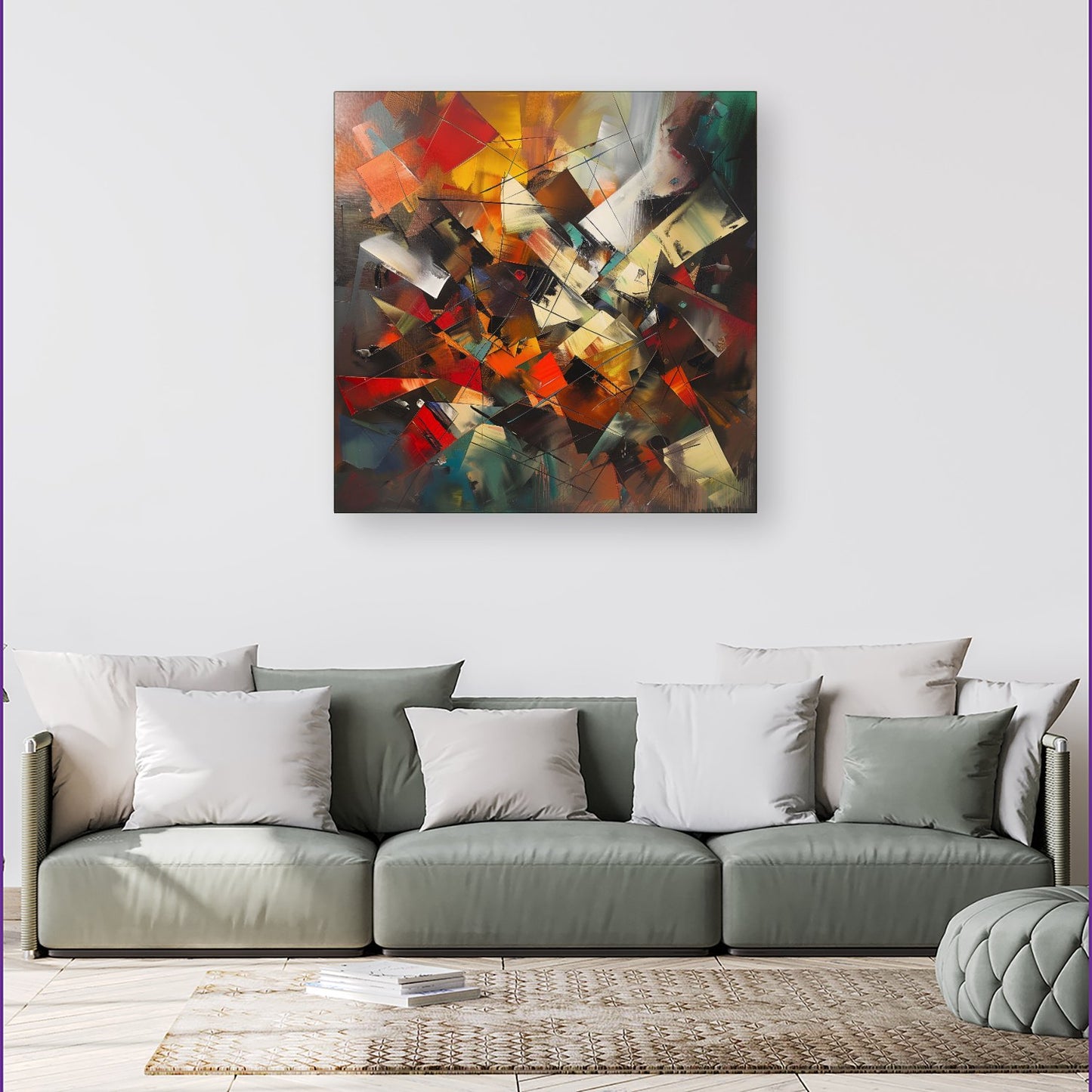 Dynamic Chaos: Energy Unleashed Canvas