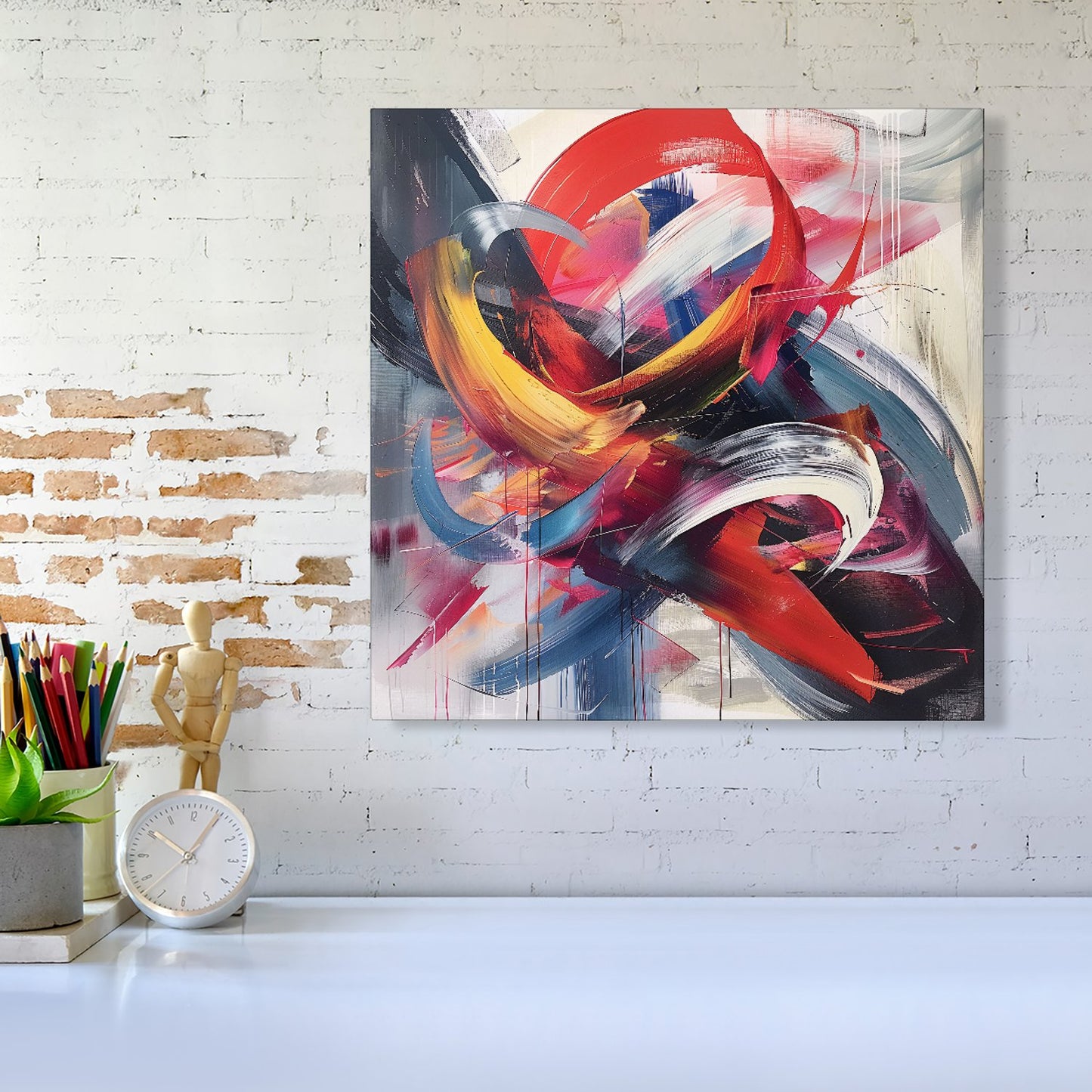 Swirling Symphony Of Colours Canvas
