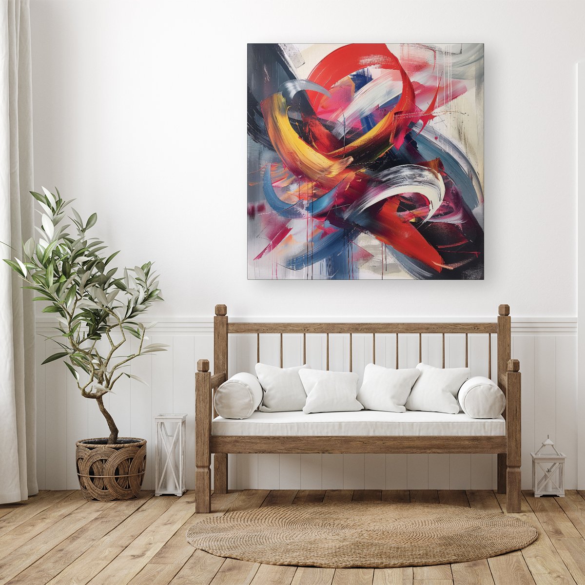 Swirling Symphony Of Colours Canvas