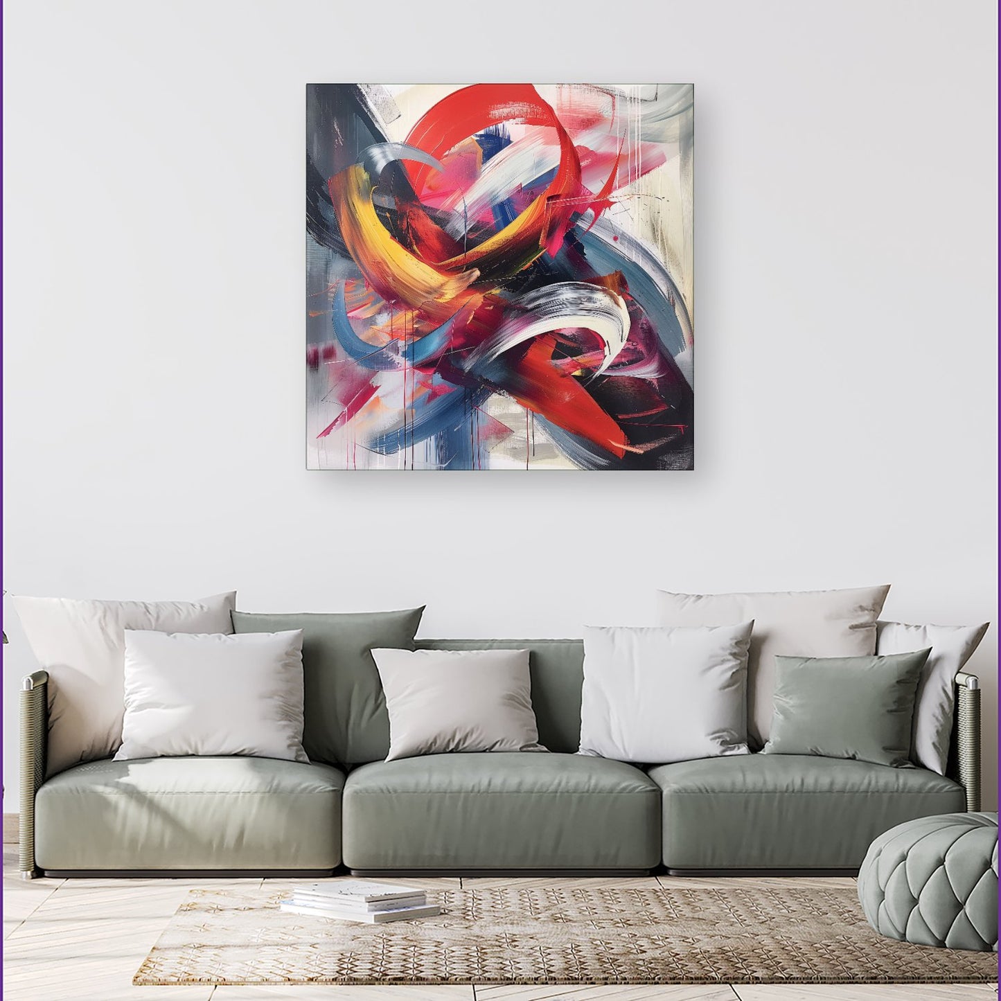 Swirling Symphony Of Colours Canvas