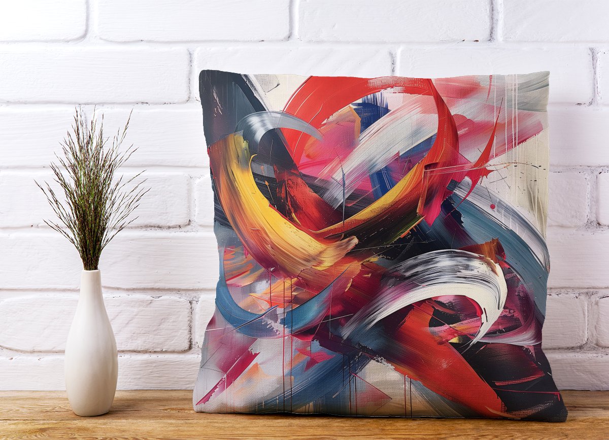 Swirling Symphony Of Colours Cushions