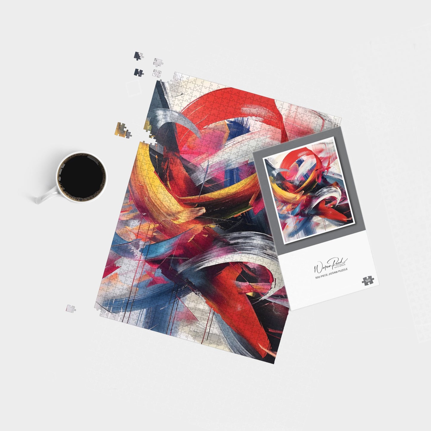 Swirling Symphony Of Colours Jigsaw Puzzle