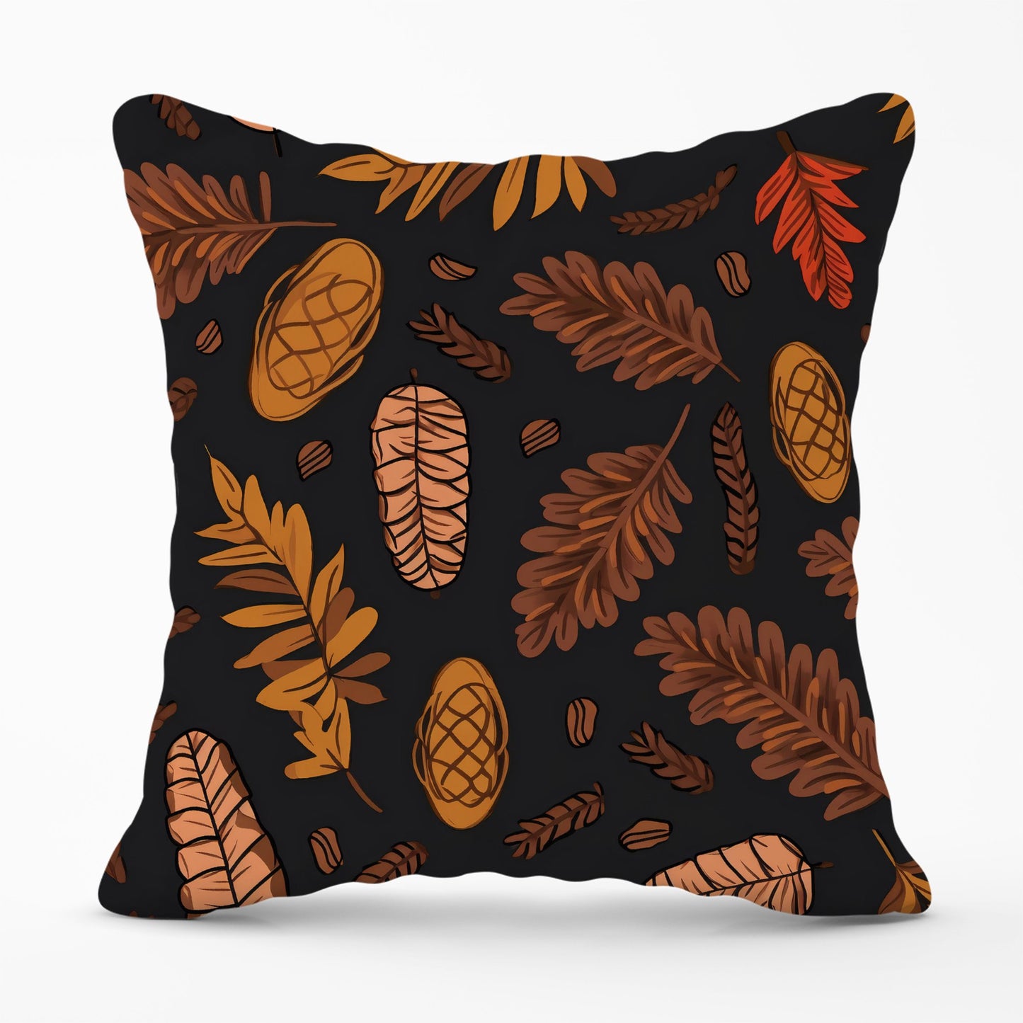 Autumn Leaves And Pinecones Cushions