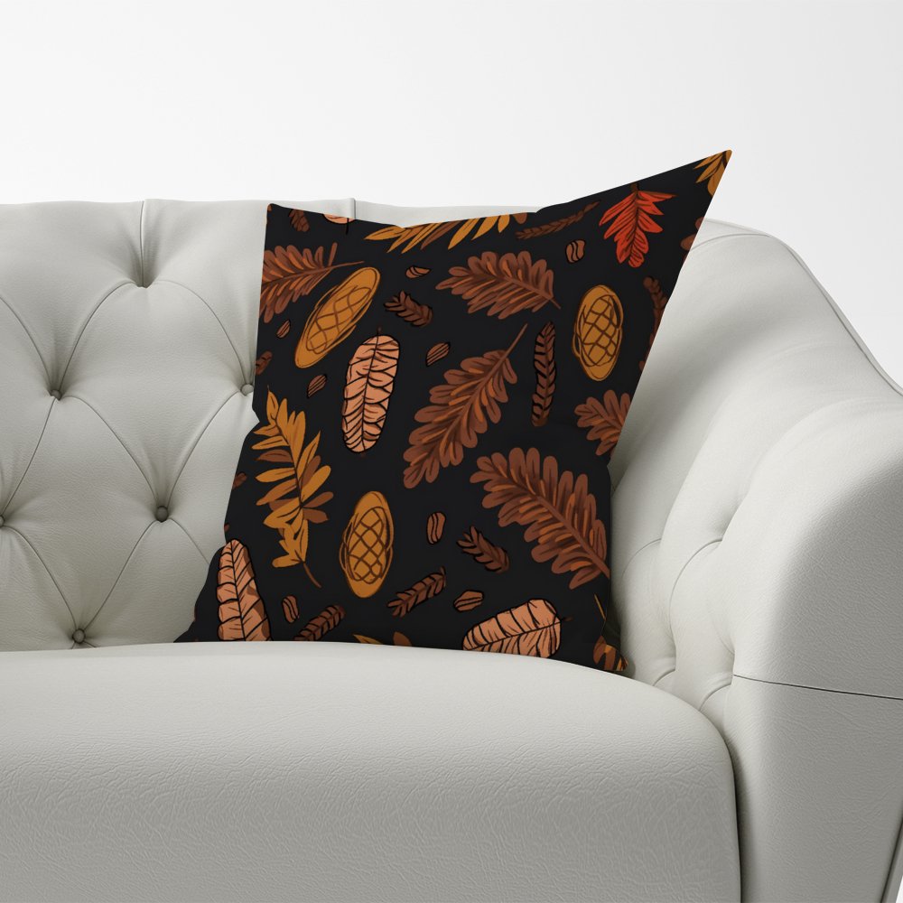 Autumn Leaves And Pinecones Cushions