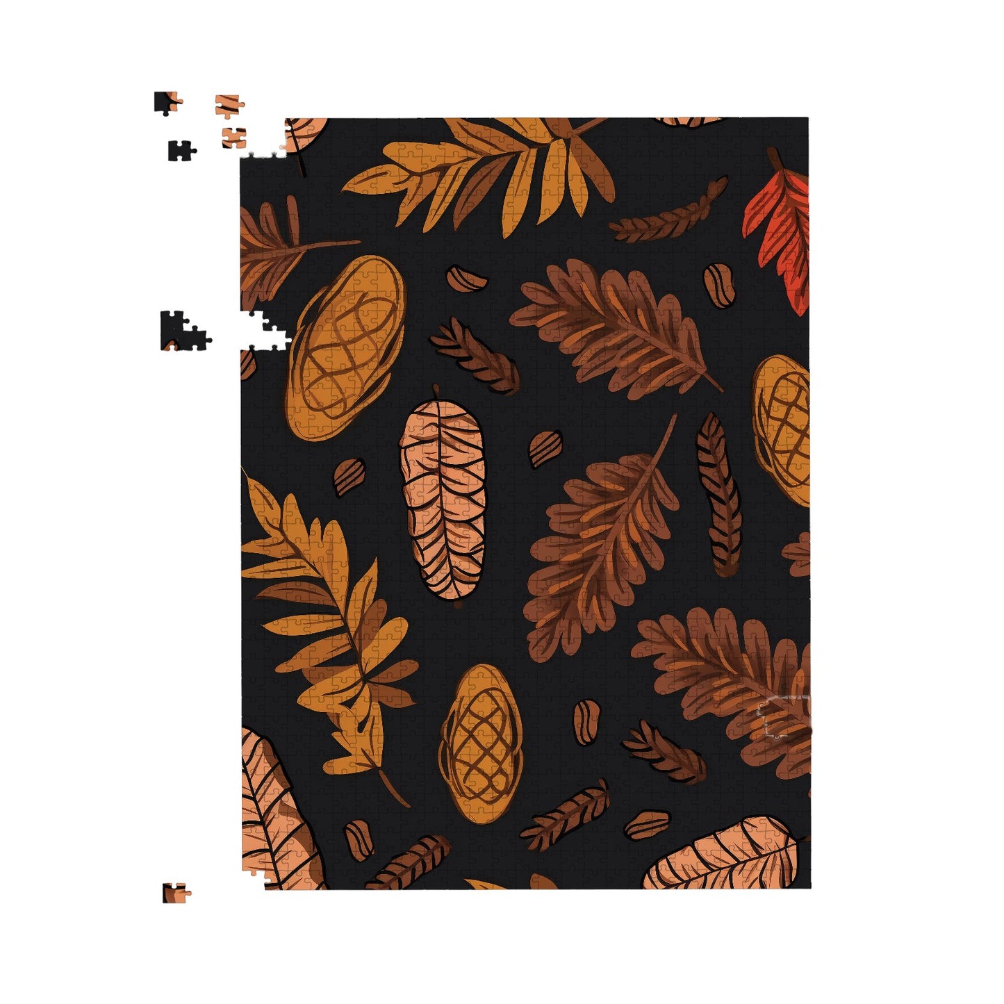 Autumn Leaves And Pinecones Jigsaw Puzzle