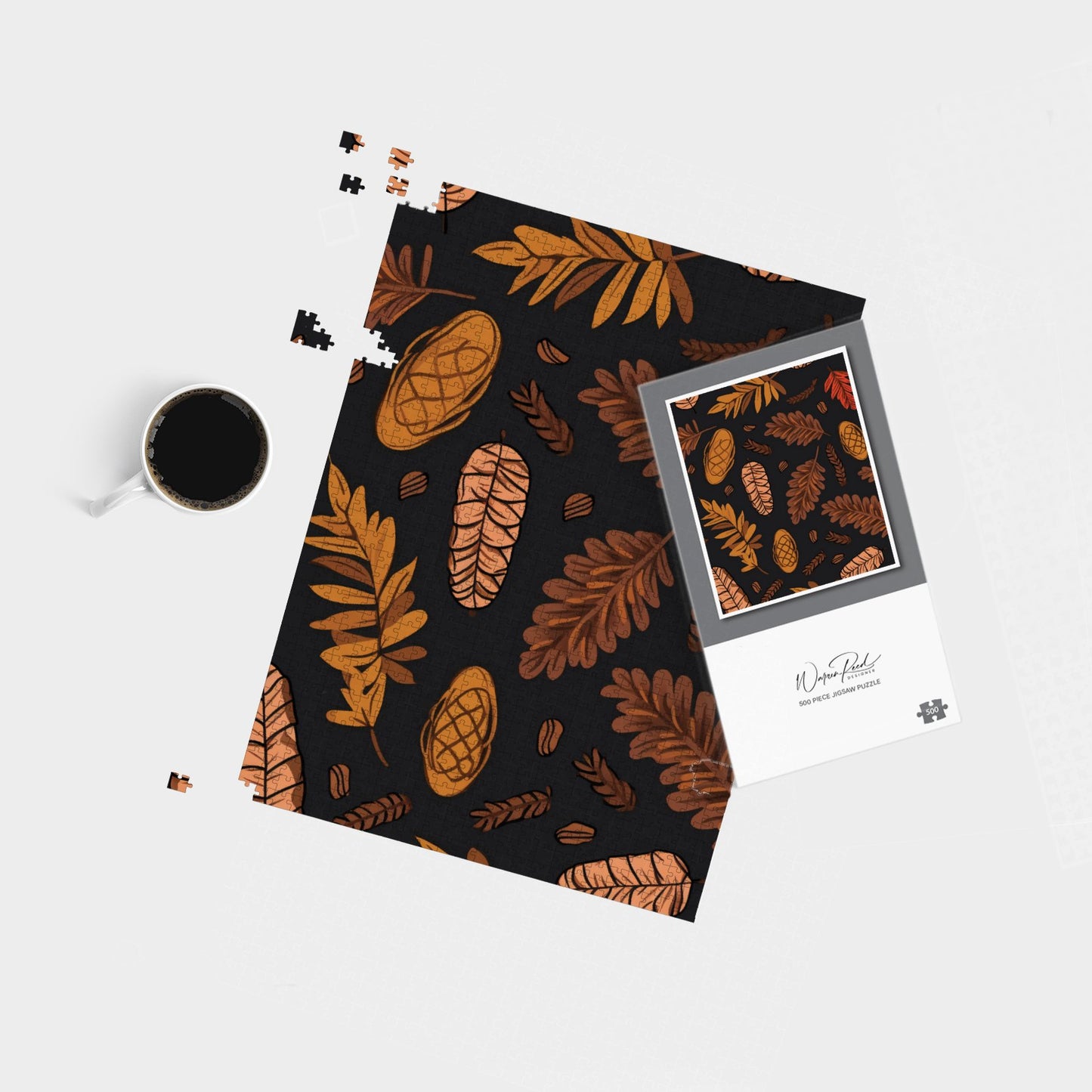 Autumn Leaves And Pinecones Jigsaw Puzzle