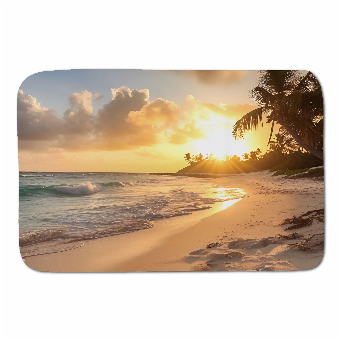 Sunrise In Paradise Sherpa Blanket