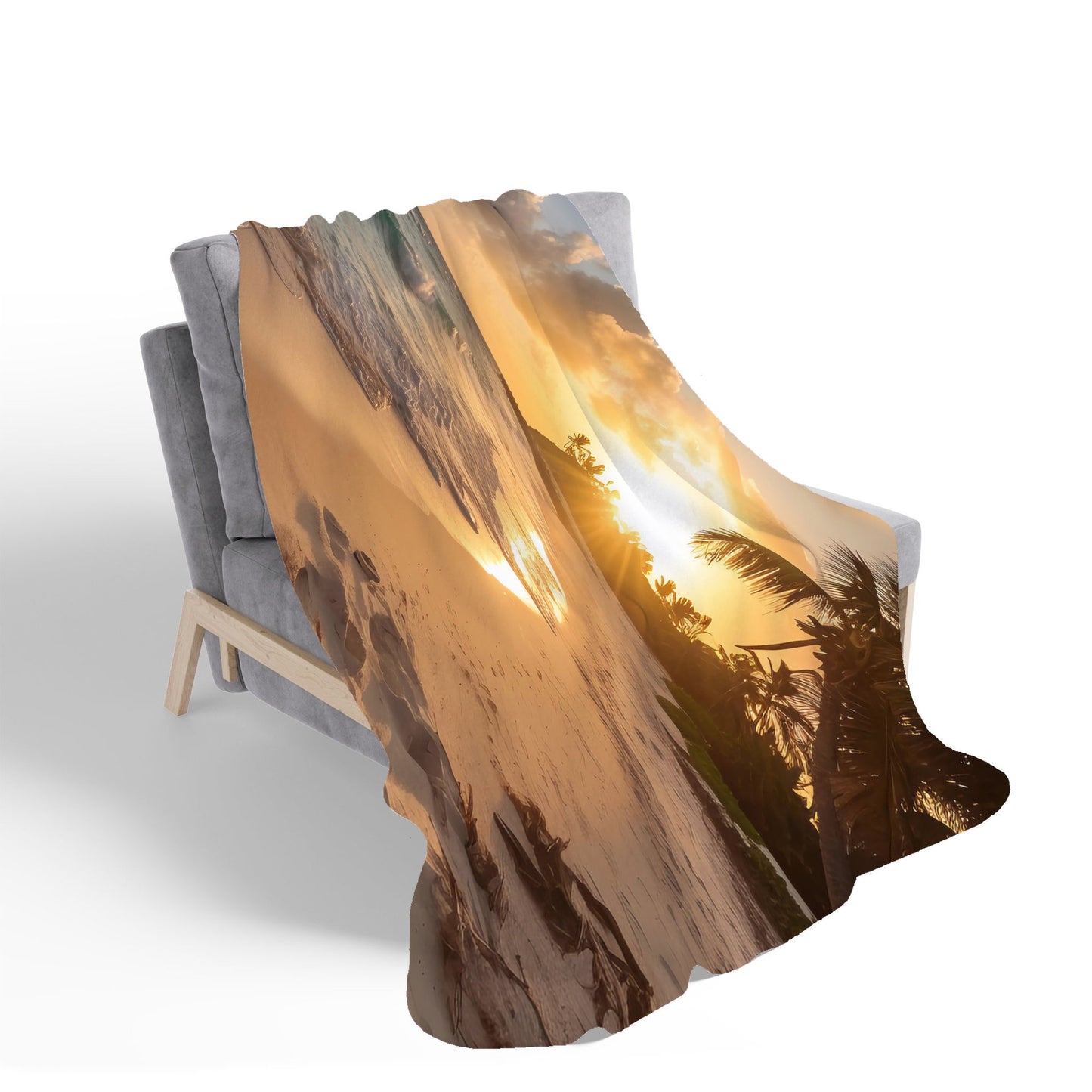Sunrise In Paradise Sherpa Blanket
