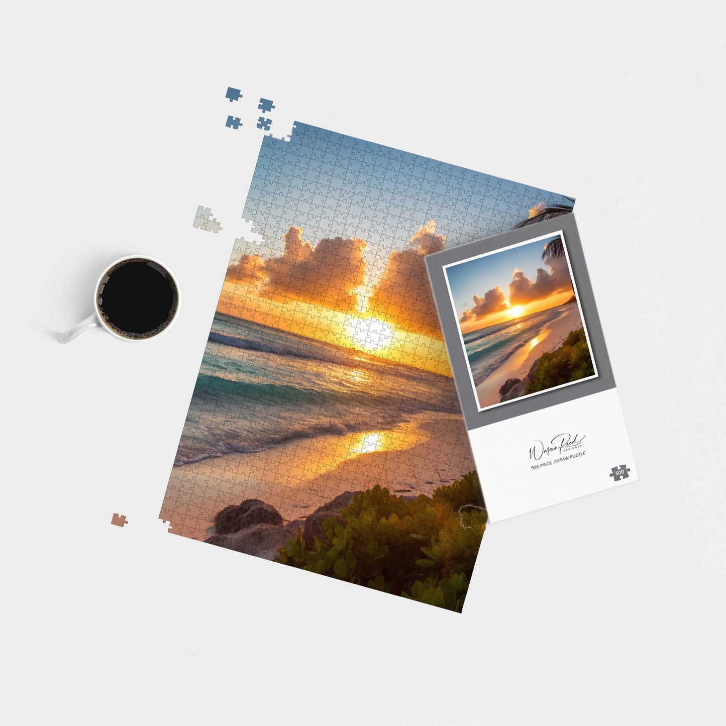 Sunrise On The Beach Jigsaw Puzzle