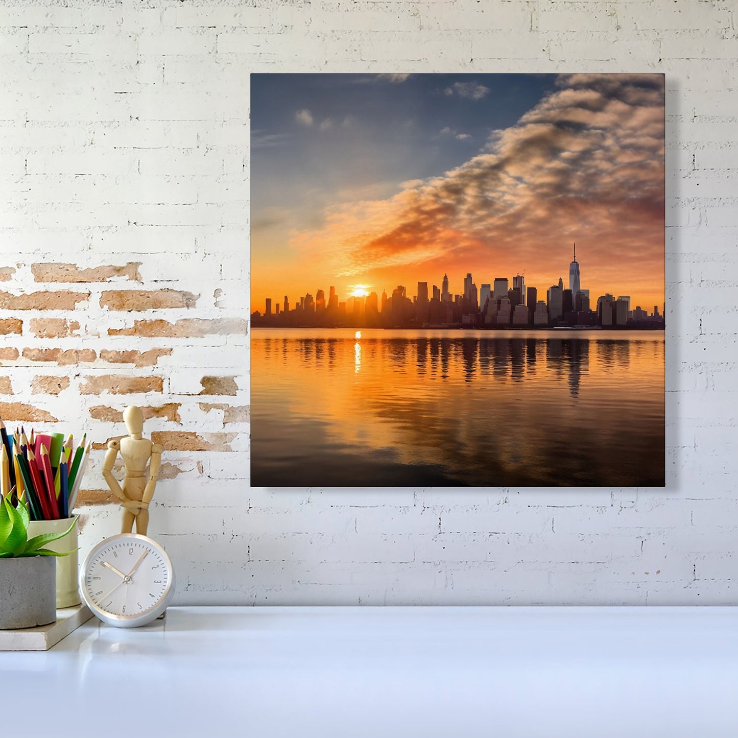 New York At Sunrise Canvas