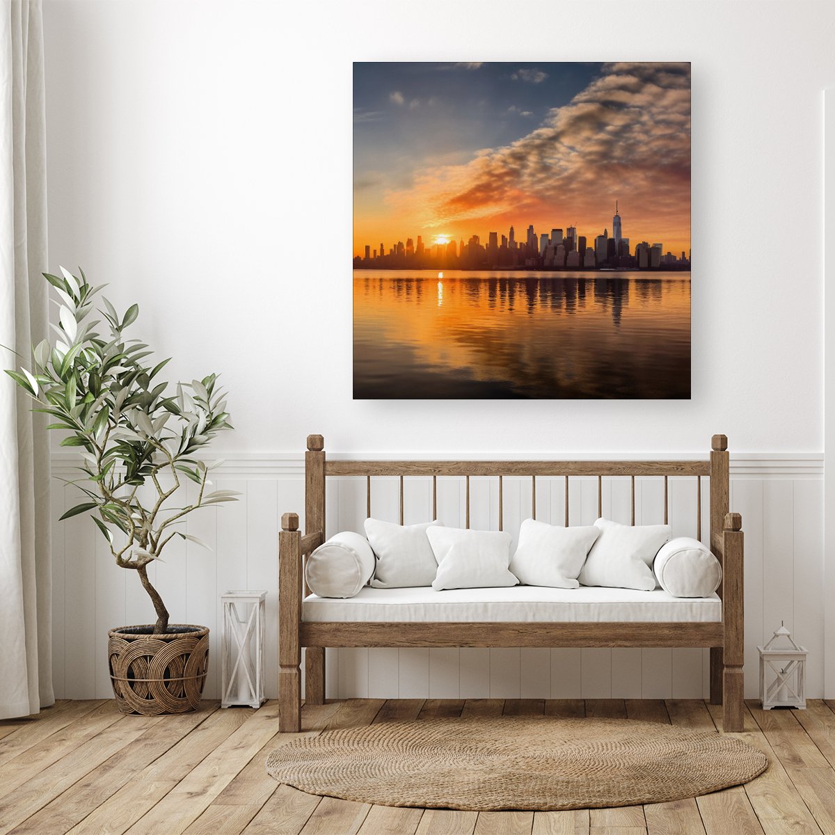 New York At Sunrise Canvas