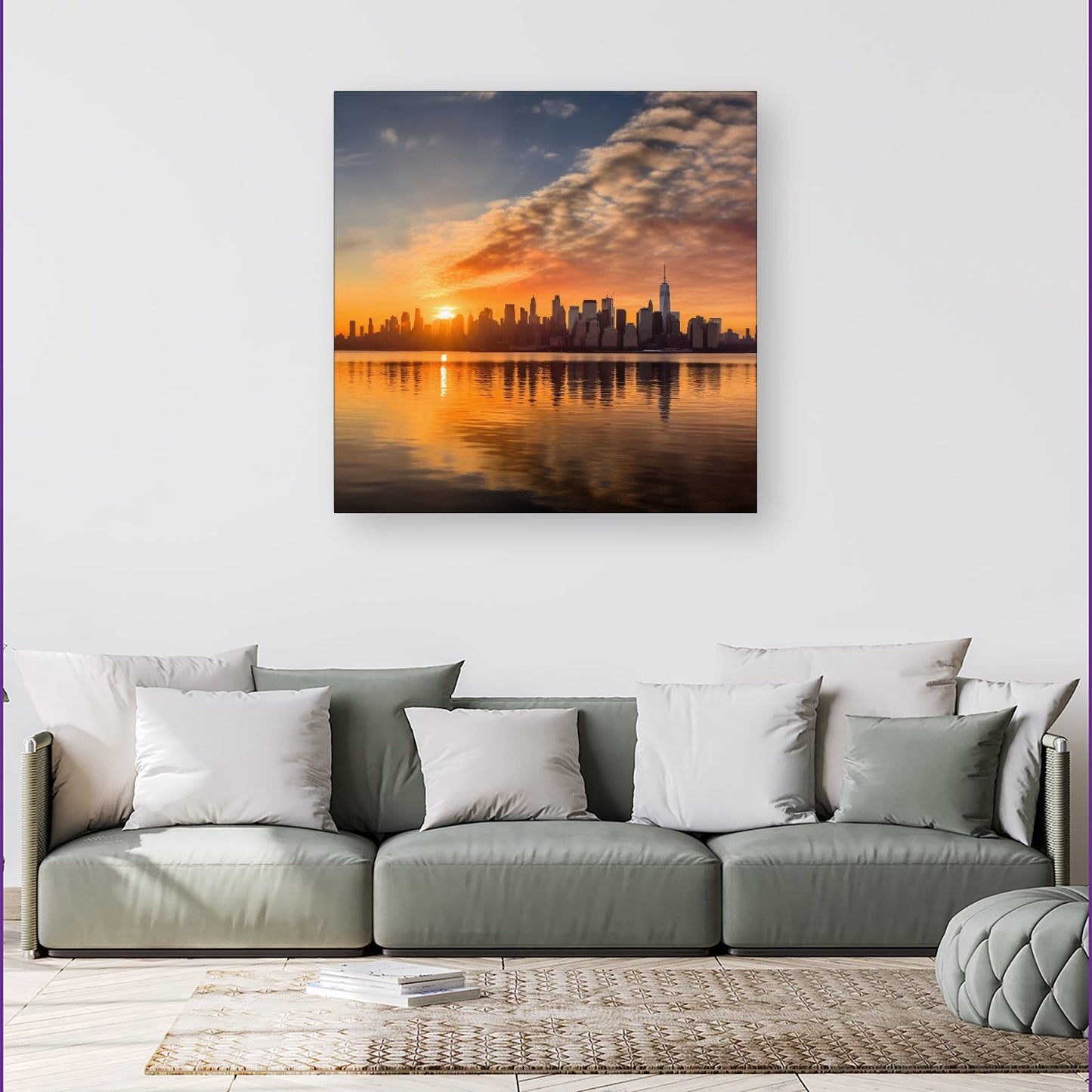 New York At Sunrise Canvas