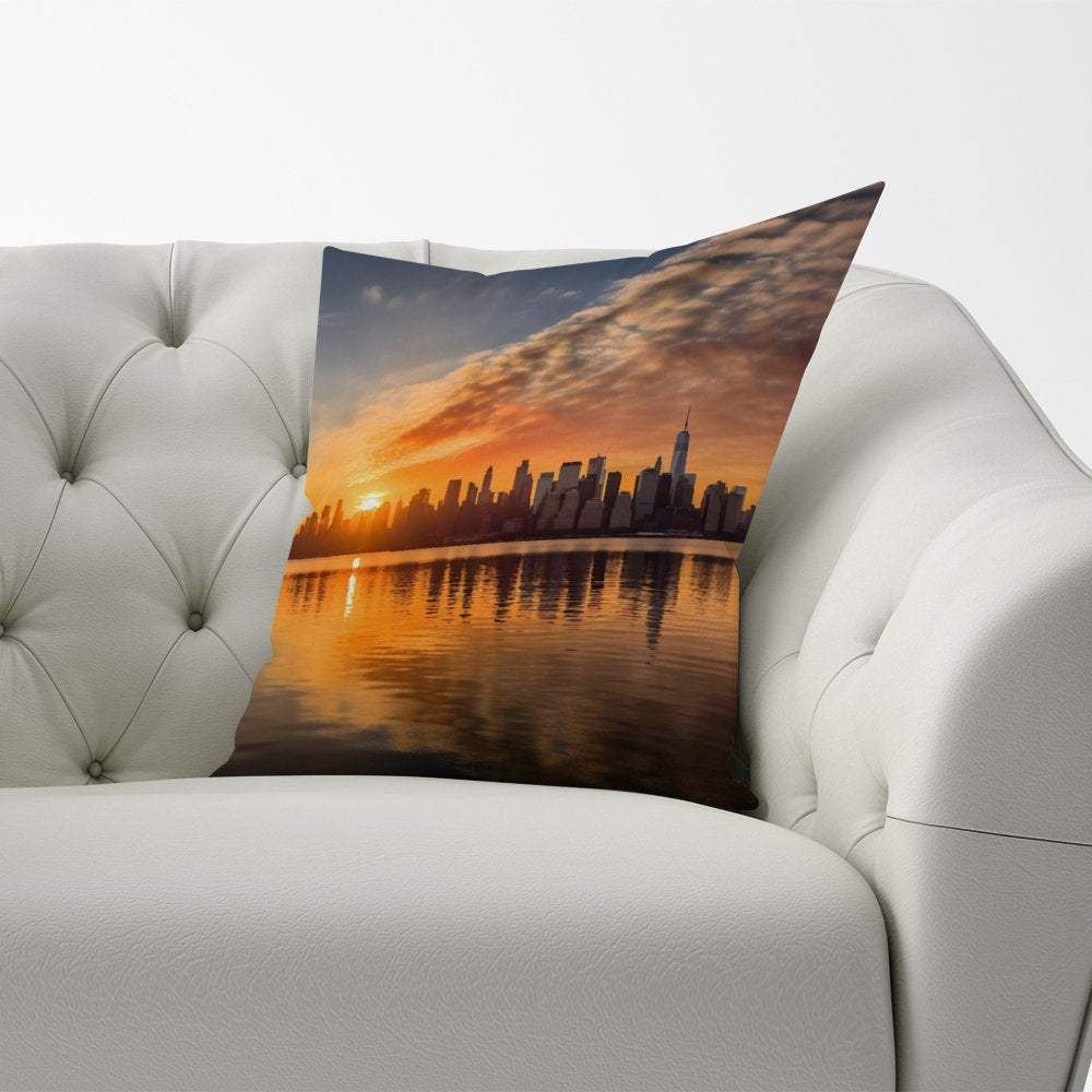 New York At Sunrise Cushions