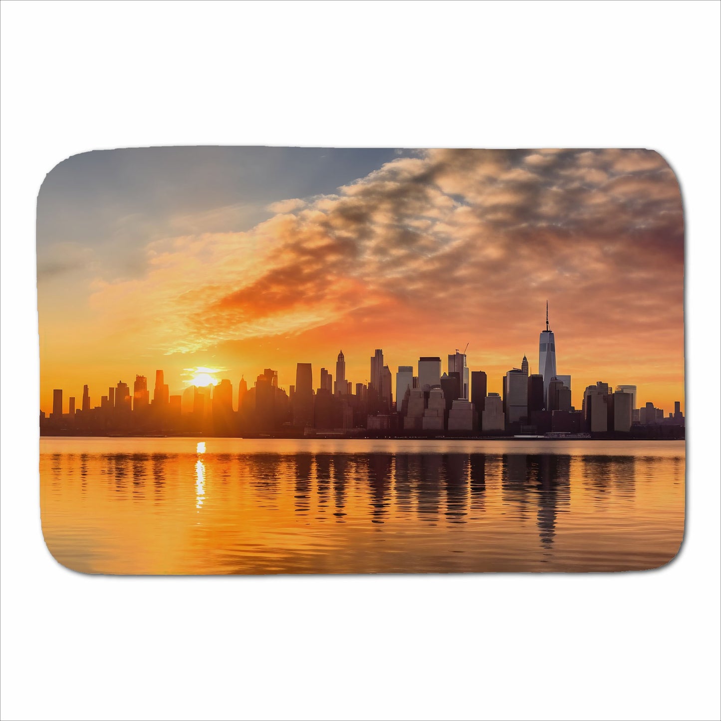 New York At Sunrise Sherpa Blanket