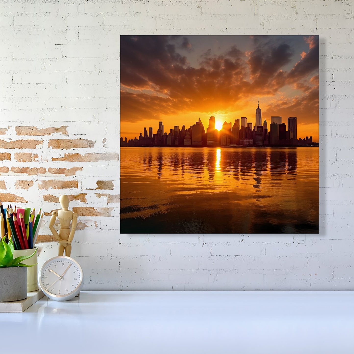 Sunrise In The City Canvas