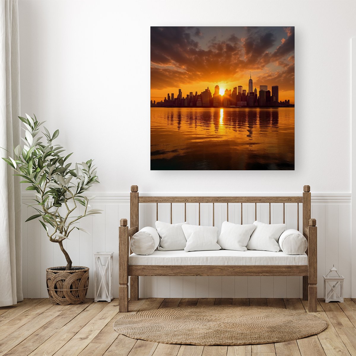 Sunrise In The City Canvas
