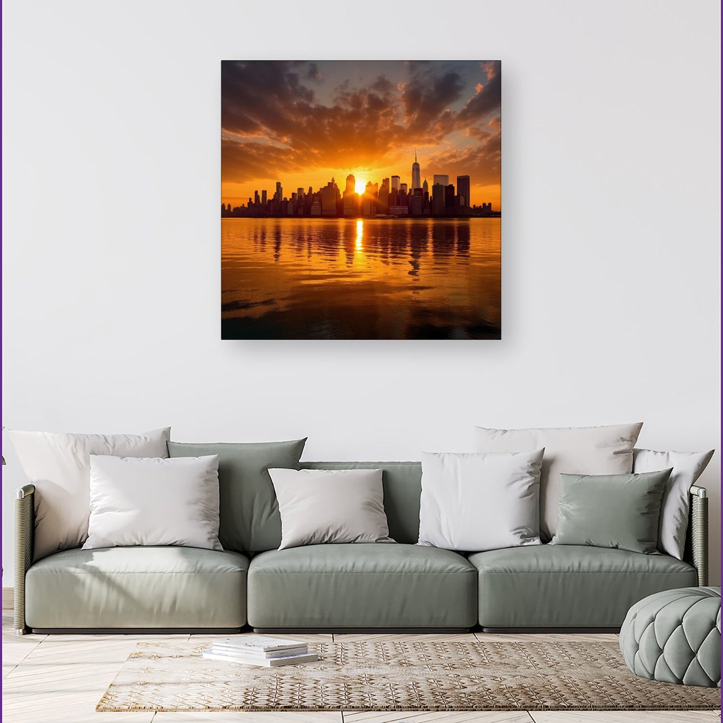 Sunrise In The City Canvas