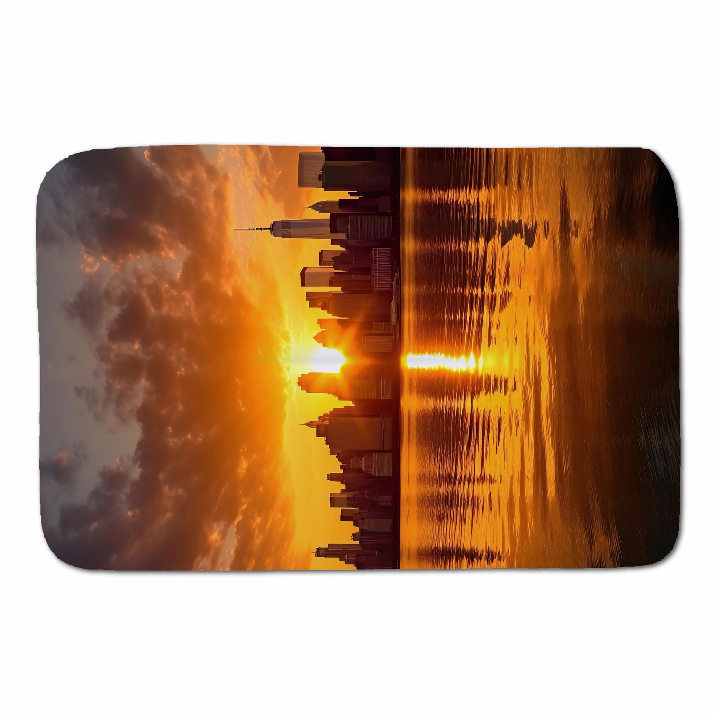 Sunrise In The City Sherpa Blanket