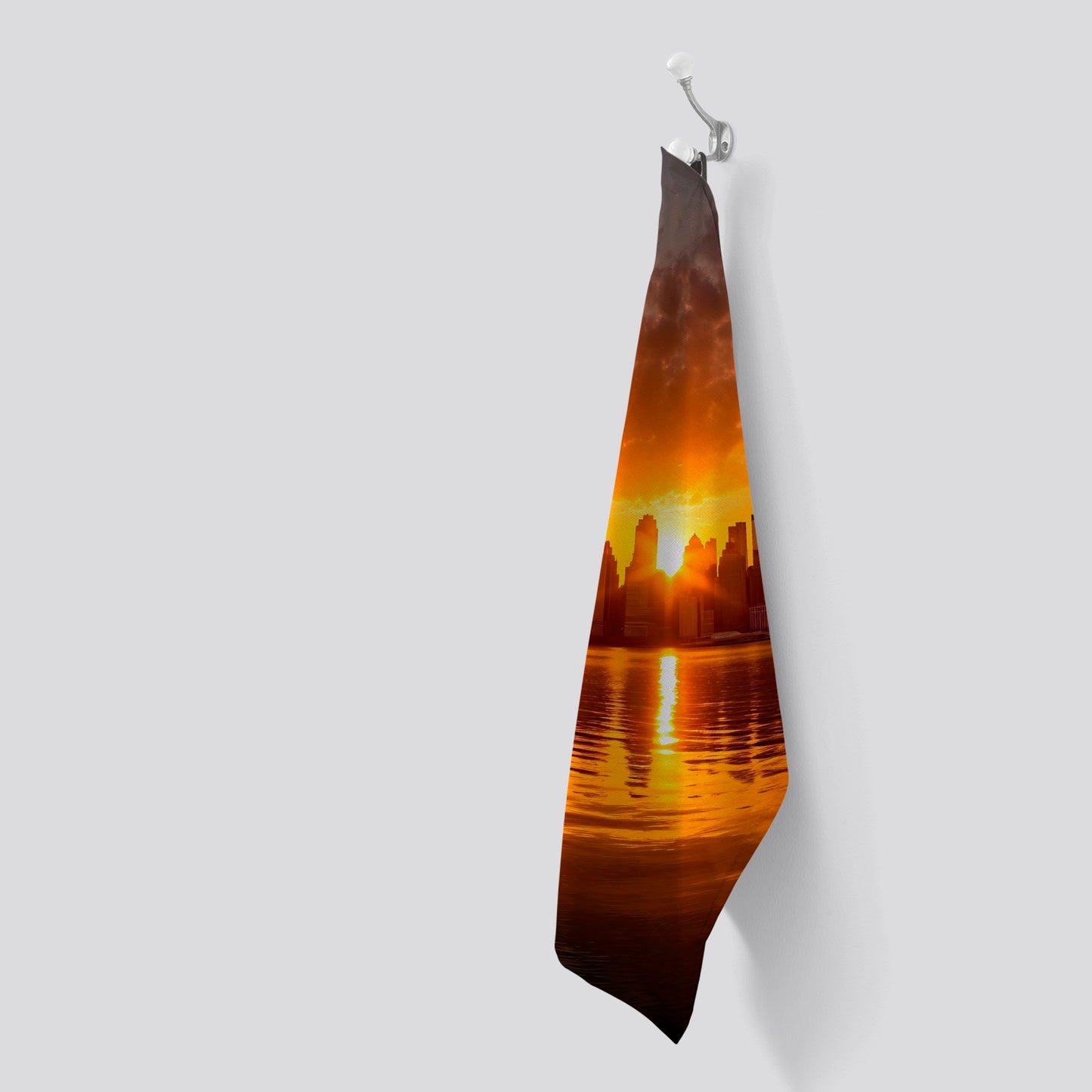 Sunrise In The City Tea Towel