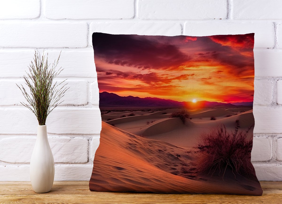 Sunset In The Desert Cushions