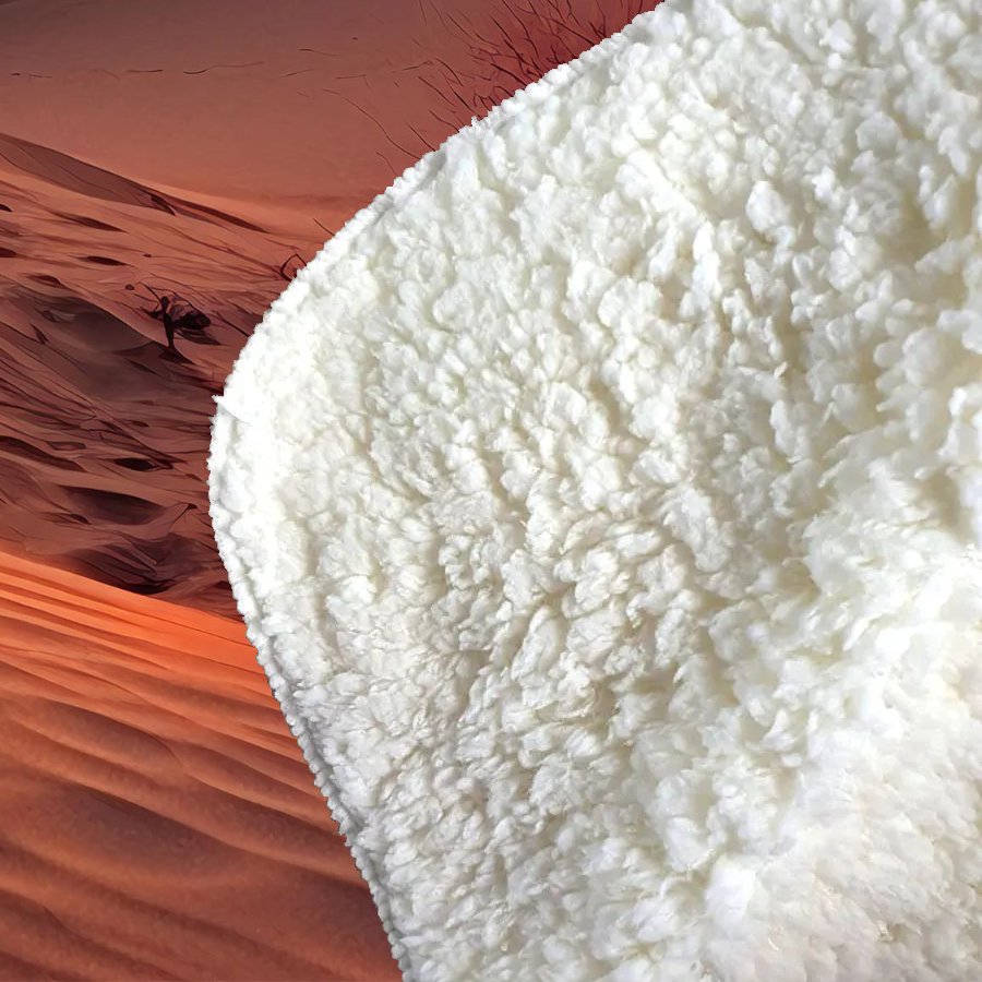 Sunset In The Desert Sherpa Blanket