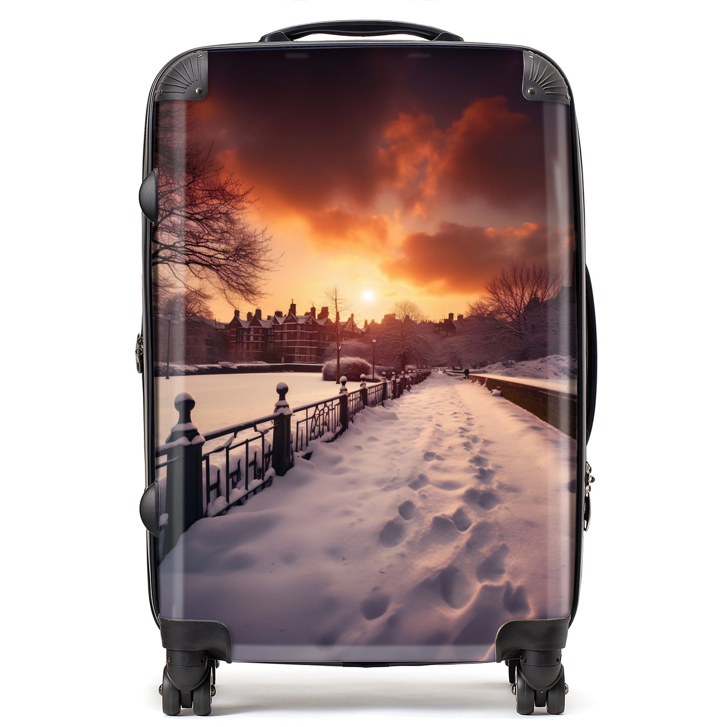 A Snowy Walk In London Suitcase