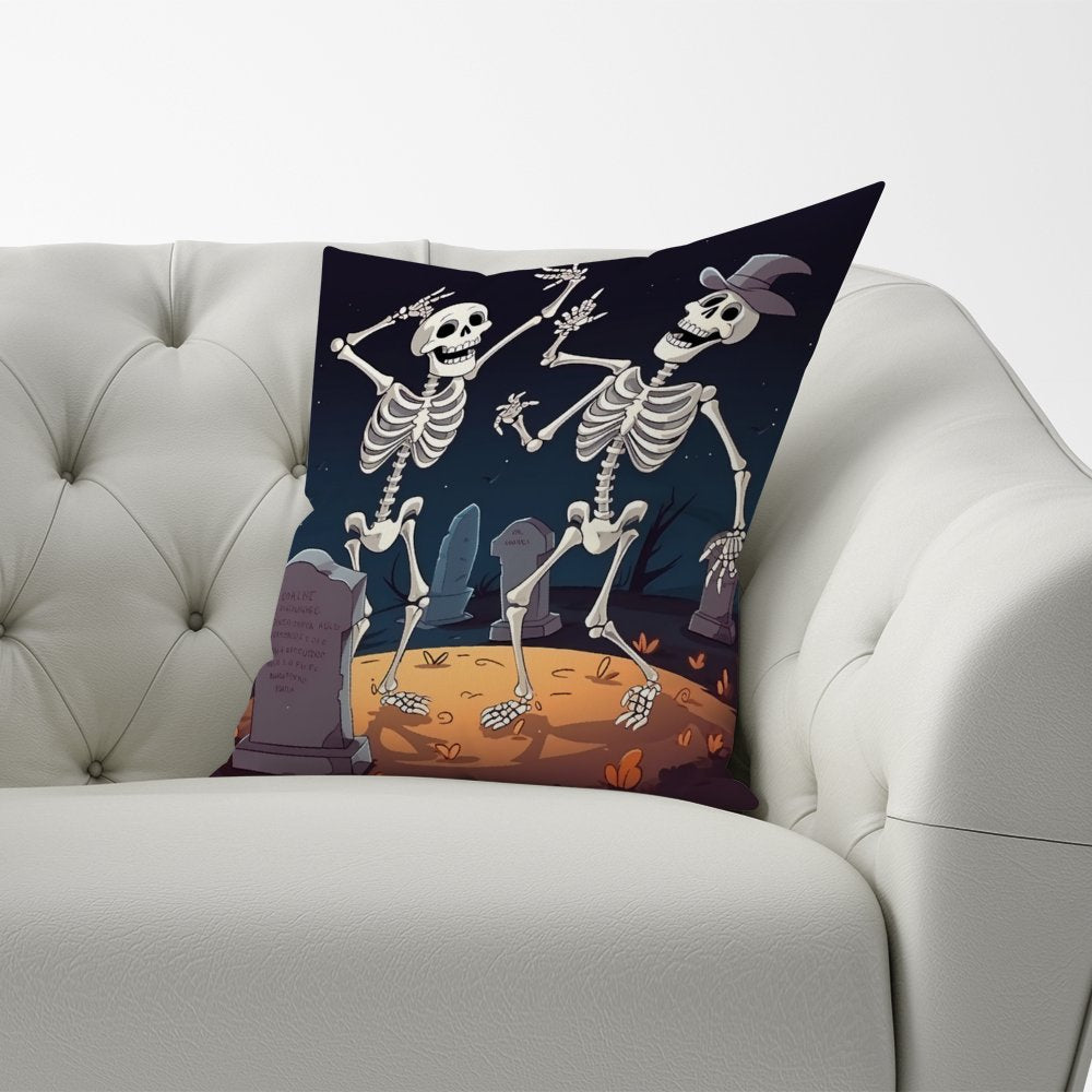 Skeletons Dancing Cushions